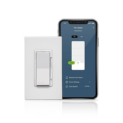 LEVITON Leviton Telcom D24SF-1BW Smart Wi-fi Fan Speed Control