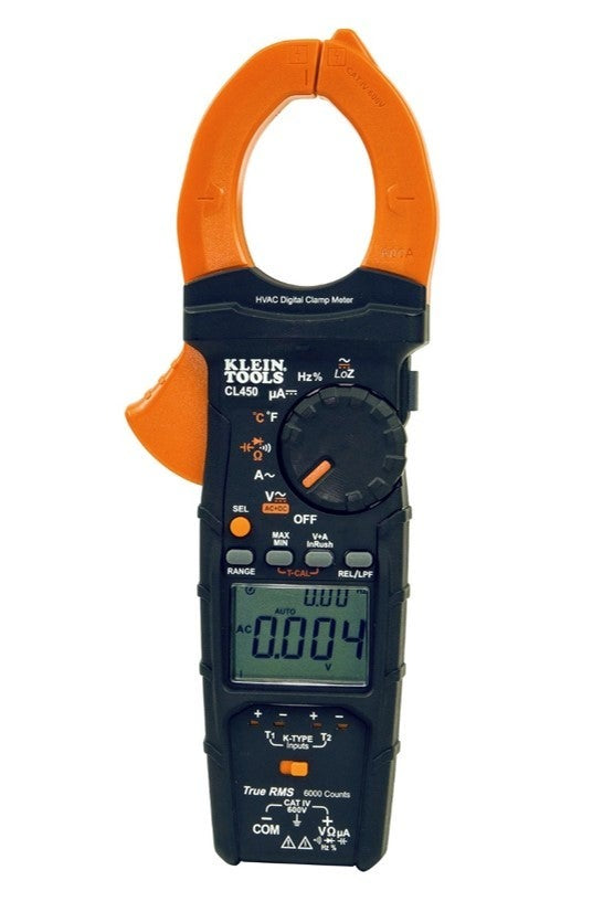 KLEIN TOOLS Klein Tools CL450 HVAC Clamp Meter with Differential Temperature 1000V (1 Pack) CL450