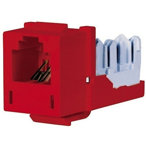 HUBBELL Hubbell Premise Wiring HXJUR 6-position Usoc Jack Red