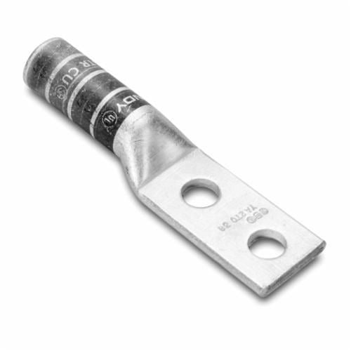 HUBBELL Hubbell YA4C-2TC38 4 AWG Two-Hole Compression Lug (3/8 in Stud, 1 in Spacing)