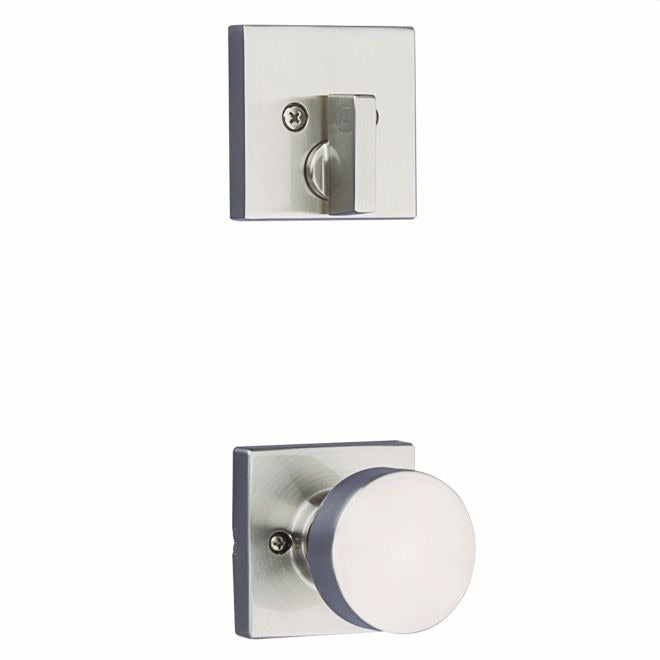 KWIKSET Kwikset 971PSKSQT-15 Pismo Knob Trim Square Rose Satin Nickel