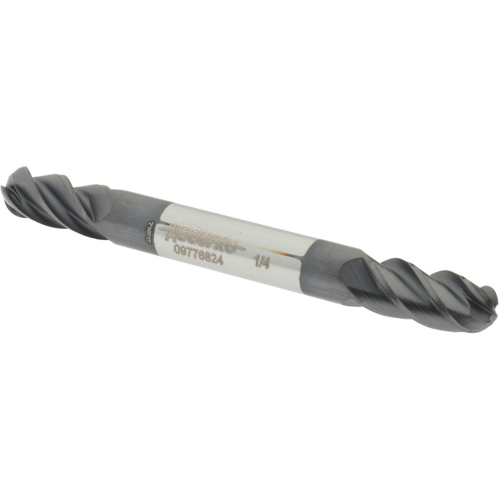 ACCUPRO Accupro 12185369 Ball End Mill 0.25 in 4 Flute Solid Carbide