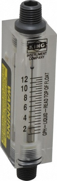 KING TECHNOLOGY King 7510212A-04 Inline Flowmeter 12 Gph 1/4 Inch Fnpt
