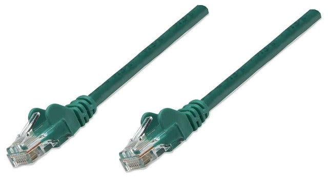 INTELLINET Intellinet 344845 Cat6 Patch Cord 1 Foot Green Utp RJ45