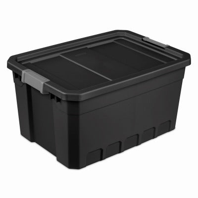 STERILITE Sterilite 14869006 19 Gallon Stacker Tote Black Opaque