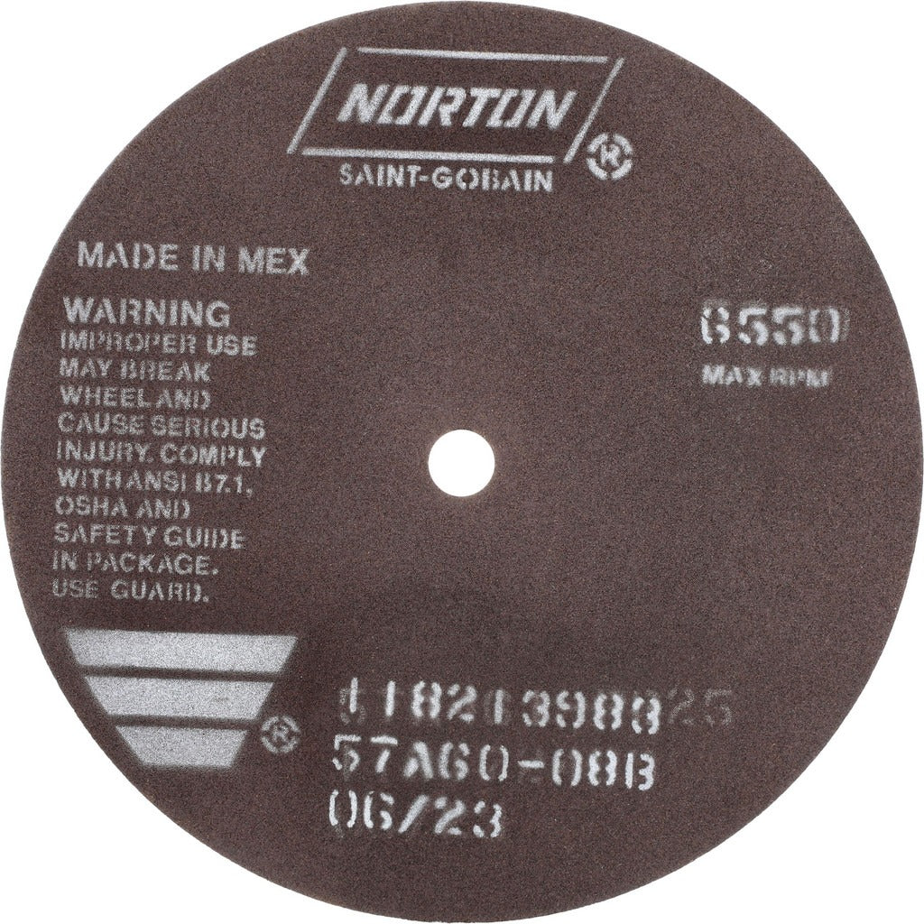 NORTON Norton 66252922672 Cut-off Wheel 7 in Aluminum Oxide 60 Grit