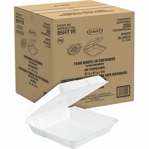 DART Dart Container Corp DCC95HT1R Foam Food Container 2ct