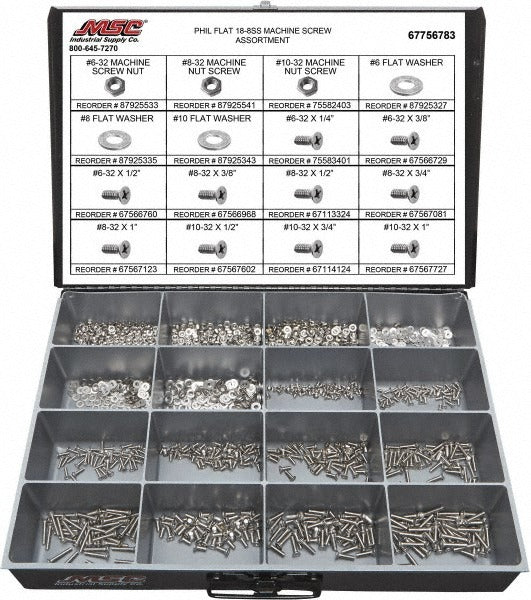 VALUE COLLECTION Value Collection 67756783 Machine Screw Assortment 1400pc