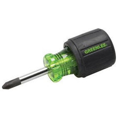 Greenlee 0153-32C Heavy Duty Stubby Screwdriver #2 Phillips Tip 3 in