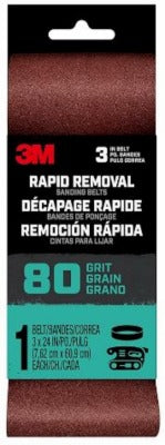 3M 3M BELT3X241PK80 Sanding Belt 80 Grit 3x24 in