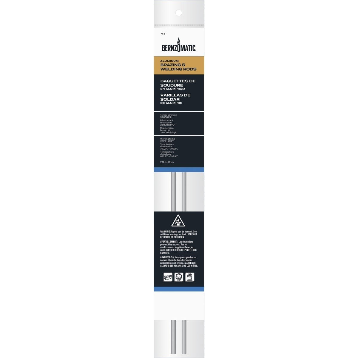 BERNZOMATIC Bernzomatic AL3 Aluminum Welding and Brazing Rod (2-Pack)