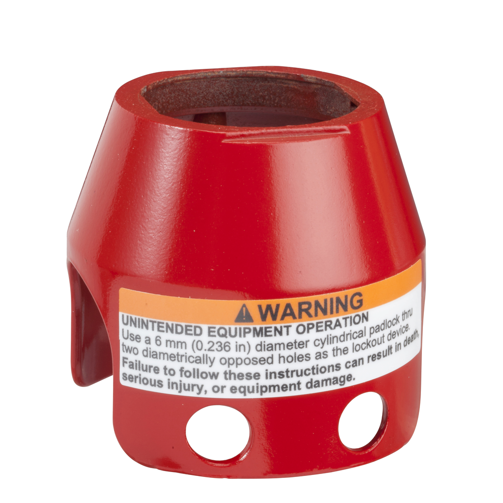 Schneider Electric ZBZ1604 Square D 22 mm Red Emergency Stop Function Metal Padlockable Push Button Guard