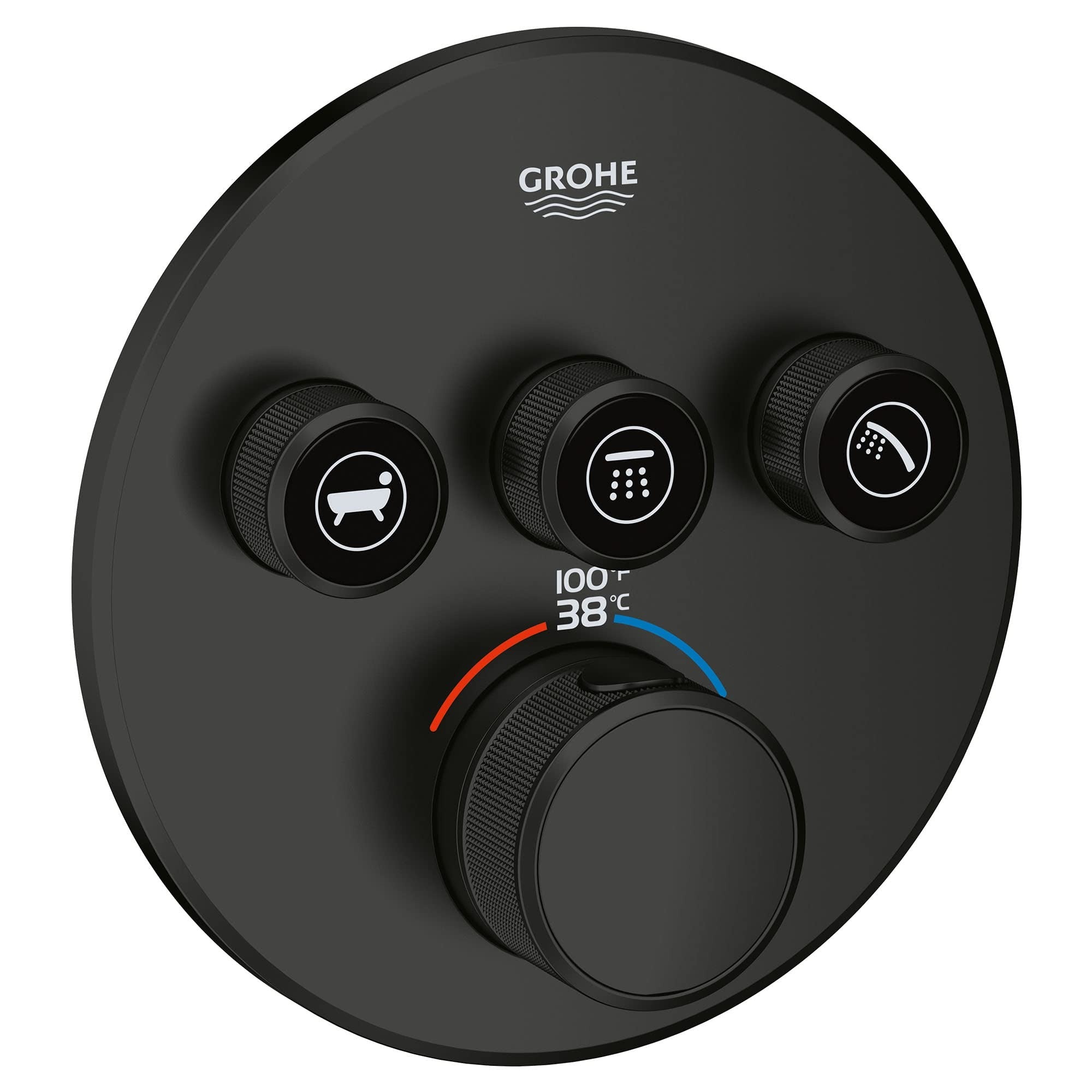 GROHE Grohe 291382430 Thermostatic Valve Trim (Triple Function)