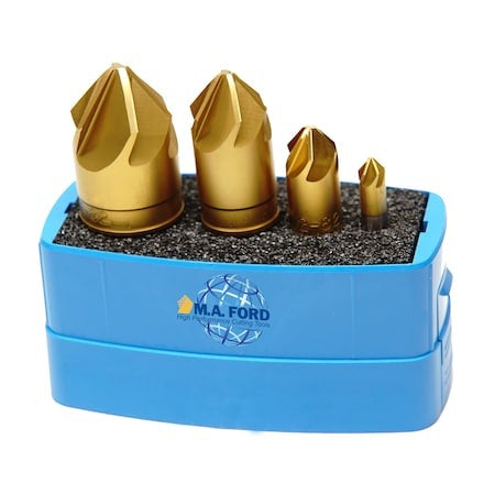 M.A. FORD M.A. Ford 79T000011 Countersink Set (60 Degree, 4 Pc) 79380