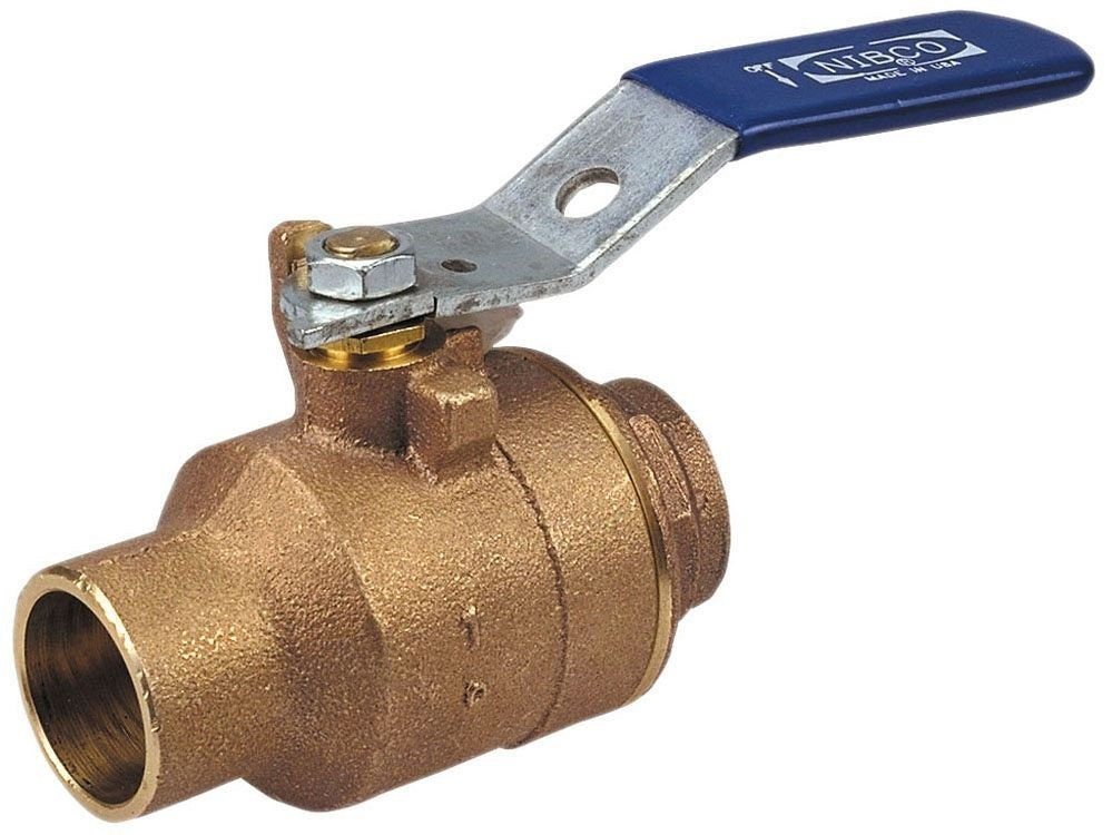 NIBCO Nibco NJ83H08 Ball Valve 3/4 in Solder Full Port 600 Psi