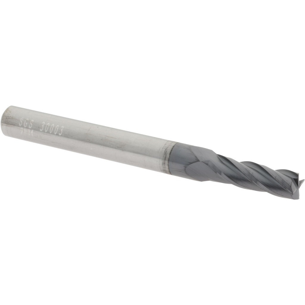 KYOCERA SGS PRECISION TOOLS Sgs 30003 Square End Mill 13/64 in 4 Flute Solid Carbide