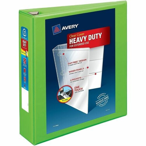 AVERY Avery AVE79776 View Binder 2 Inch One Touch Rings Chartreuse
