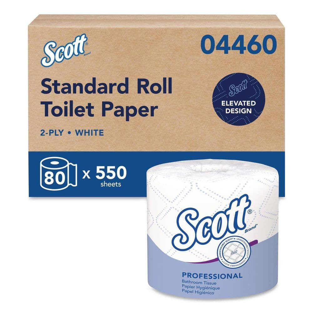 KIMBERLY-CLARK Kimberly-Clark KCC04460 Scott 2-ply standard roll bath tissue (80 rolls)