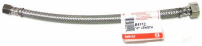 FLUIDMASTER Fluidmaster Inc B1F12 Ss Faucet Connector 12 Inches