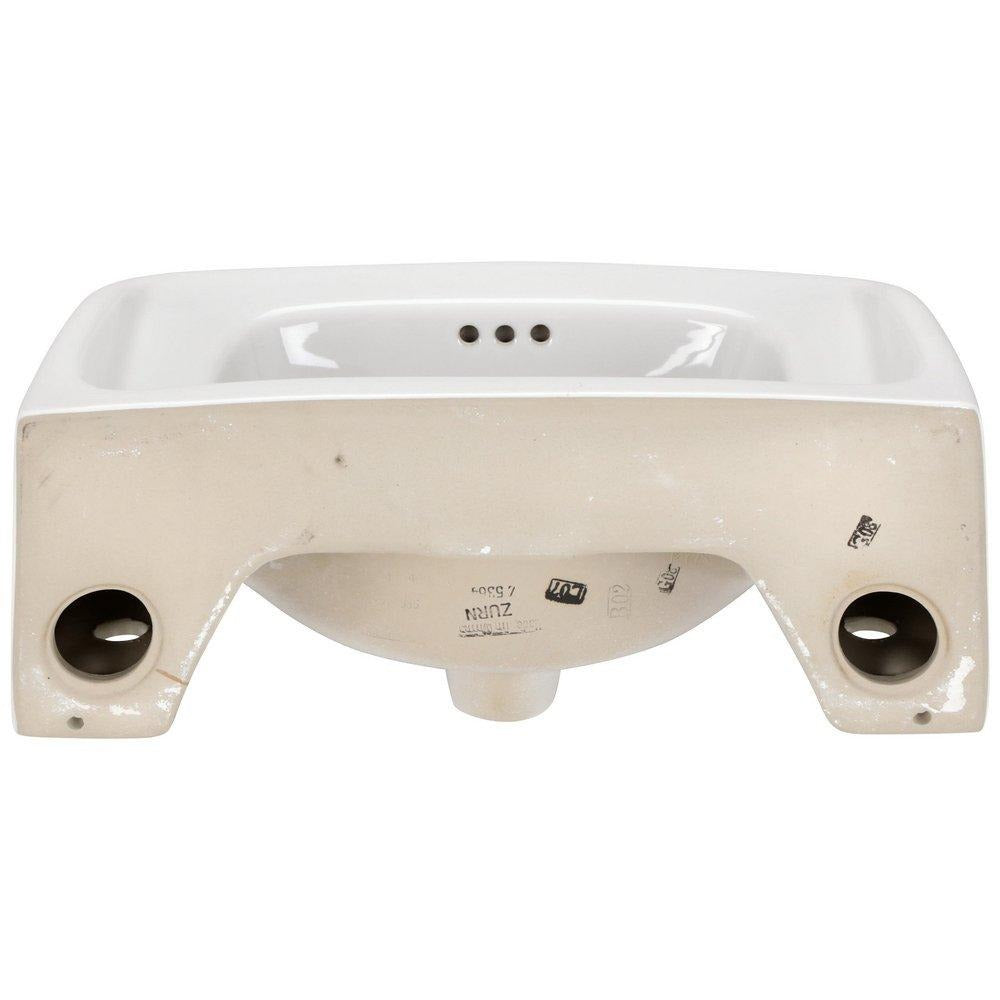 ZURN Zurn Z5364 20x18 Wall-Mount High-Back Sink/Lavatory 4 Centers