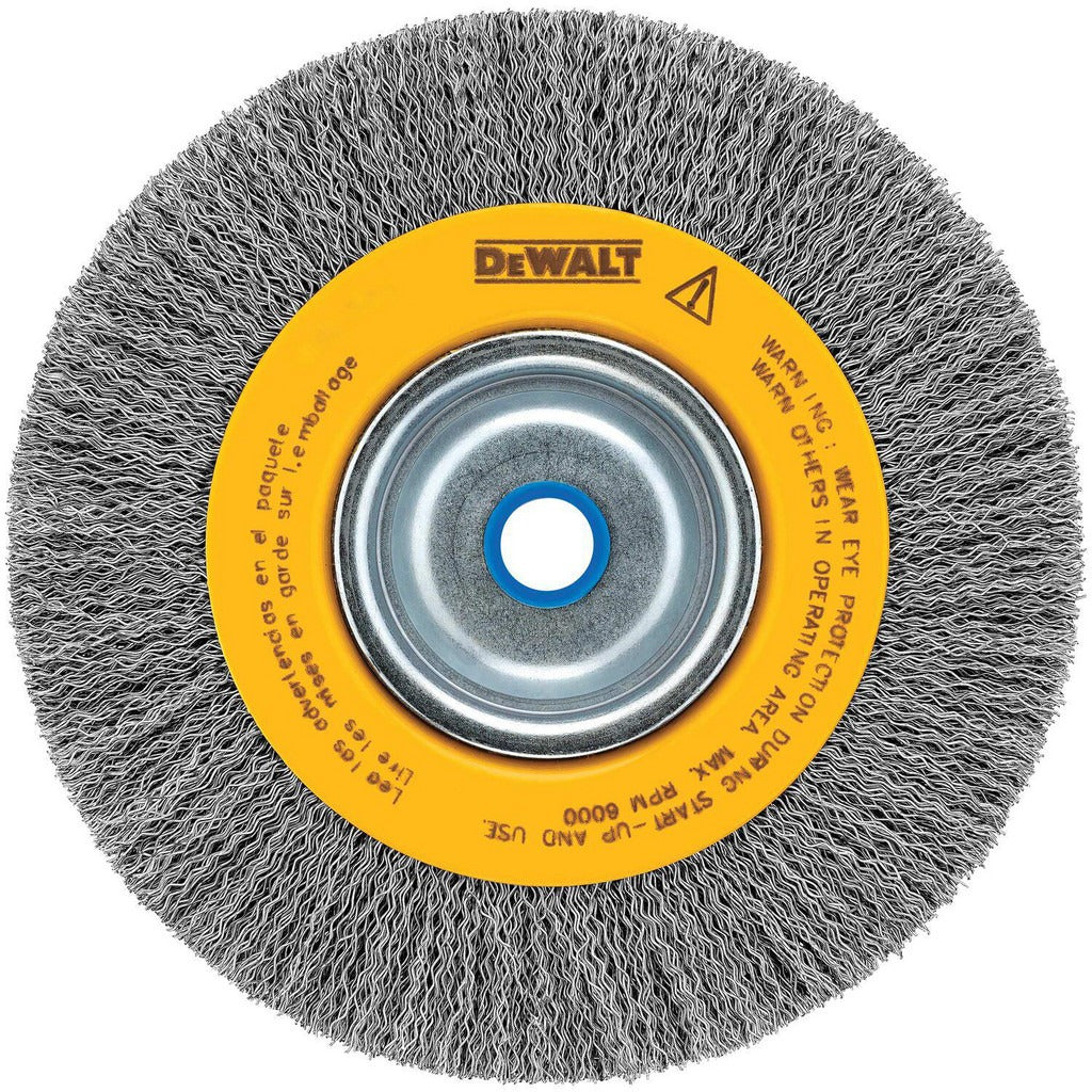 DEWALT Dewalt DW4905 Wire Wheel Brush 6 in Crimped Carbon Steel
