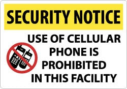 ACCUFORMNMC Accuformnmc SN19RC No Cell Phone Sign 14x20 Wall Mount