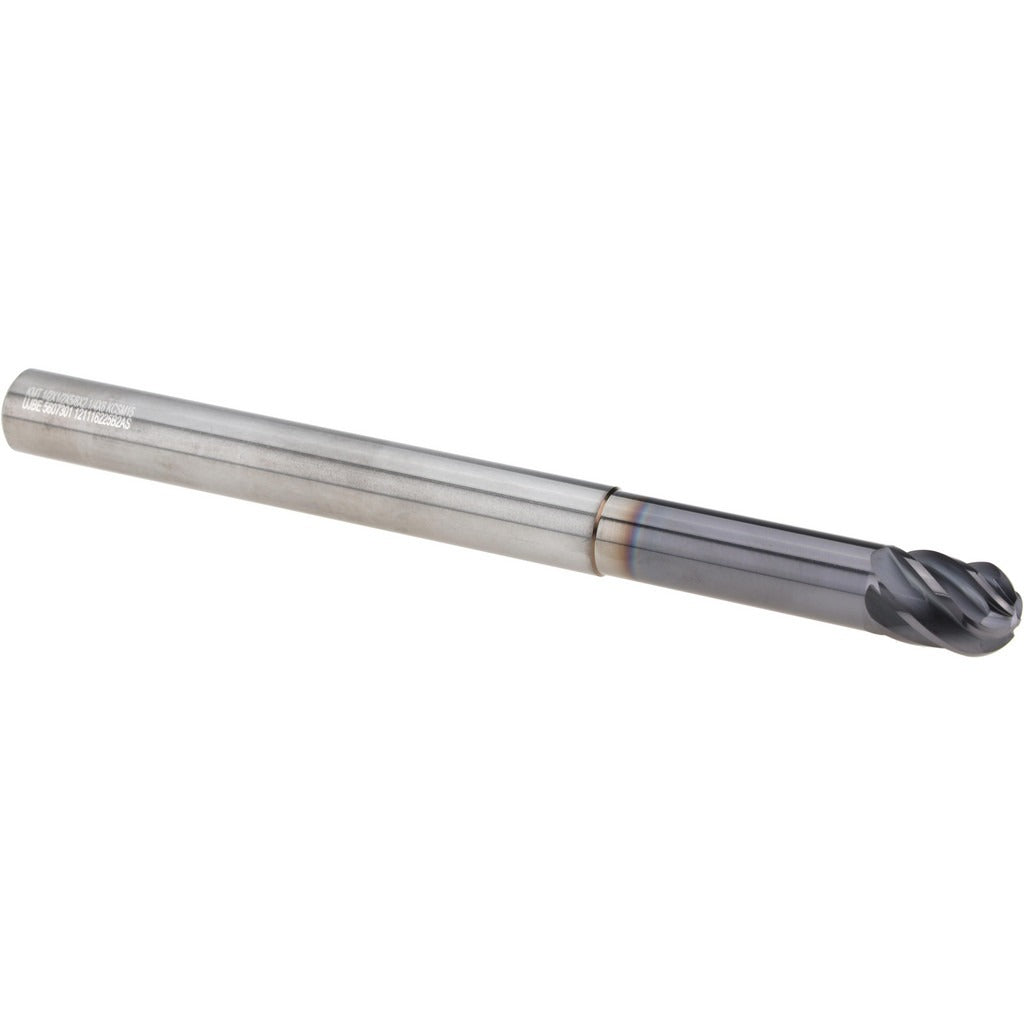KENNAMETAL Kennametal 5607301 Ball End Mill 1/2 in 6 Flute Solid Carbide