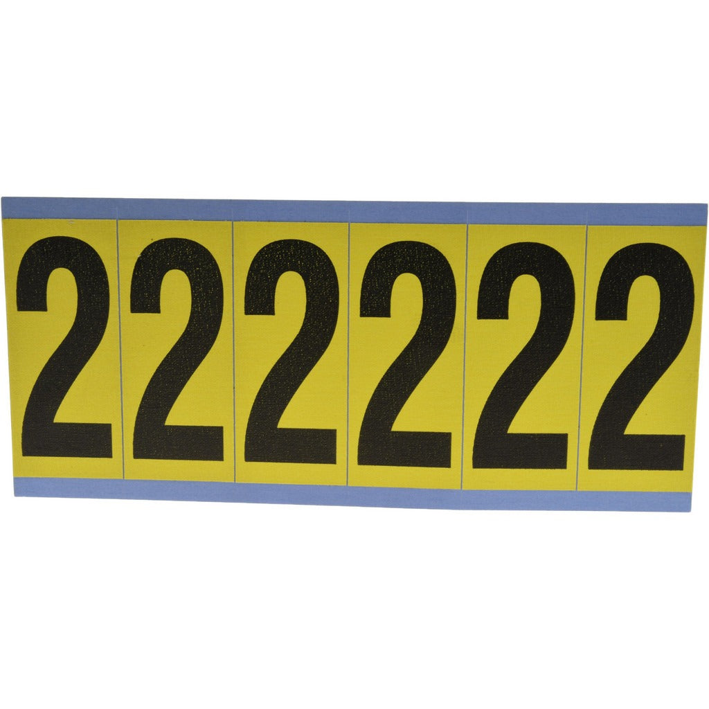 STRANCO Stranco SB6-2 Number Label Rectangle 1.5 Inches Vinyl