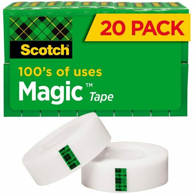3M 3M MMM810K20 Magic Tape Value Pack 0.75 in x 83 (810K20)