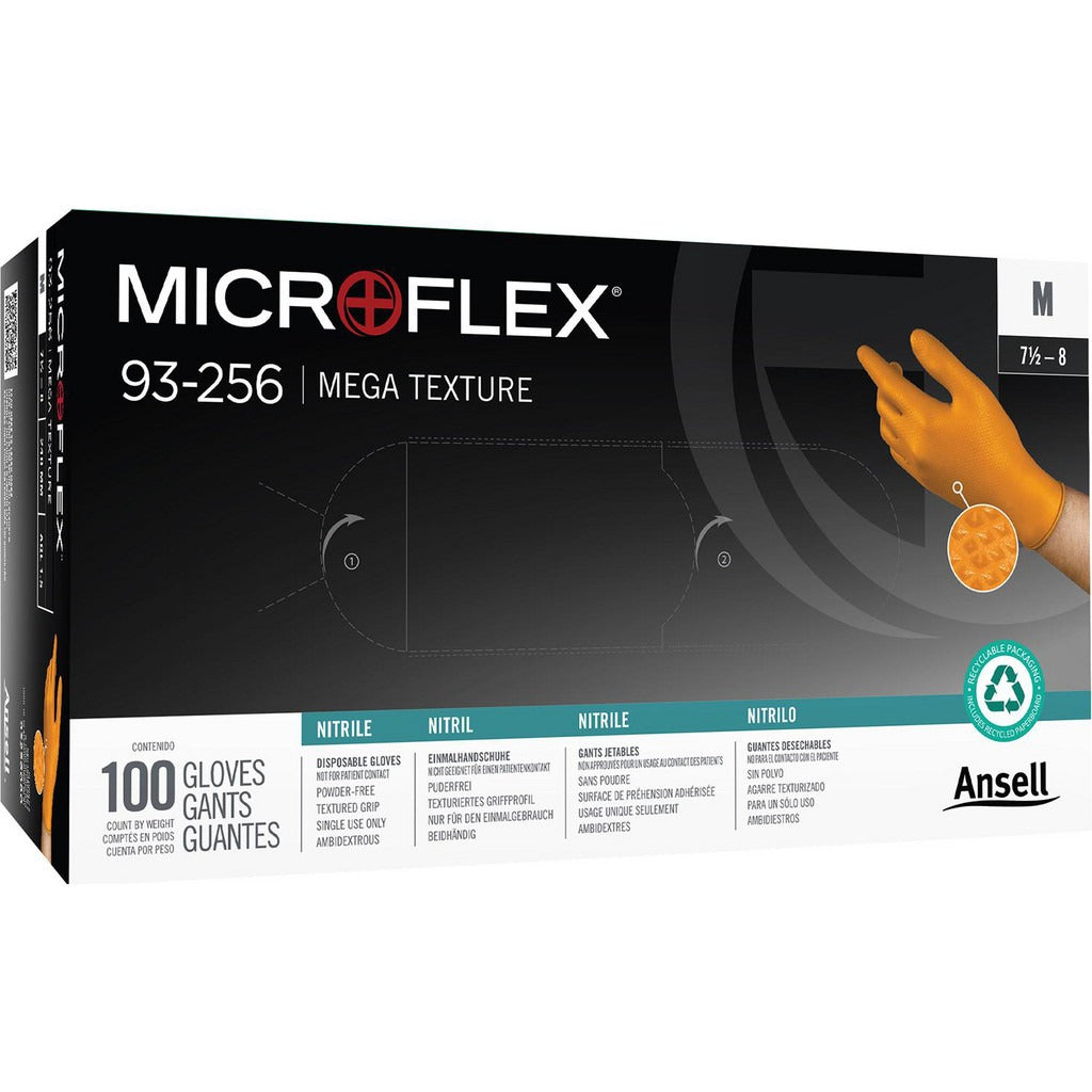 ANSELL Ansell 93256080 Nitrile Gloves 6.3 Mil Medium 100ct