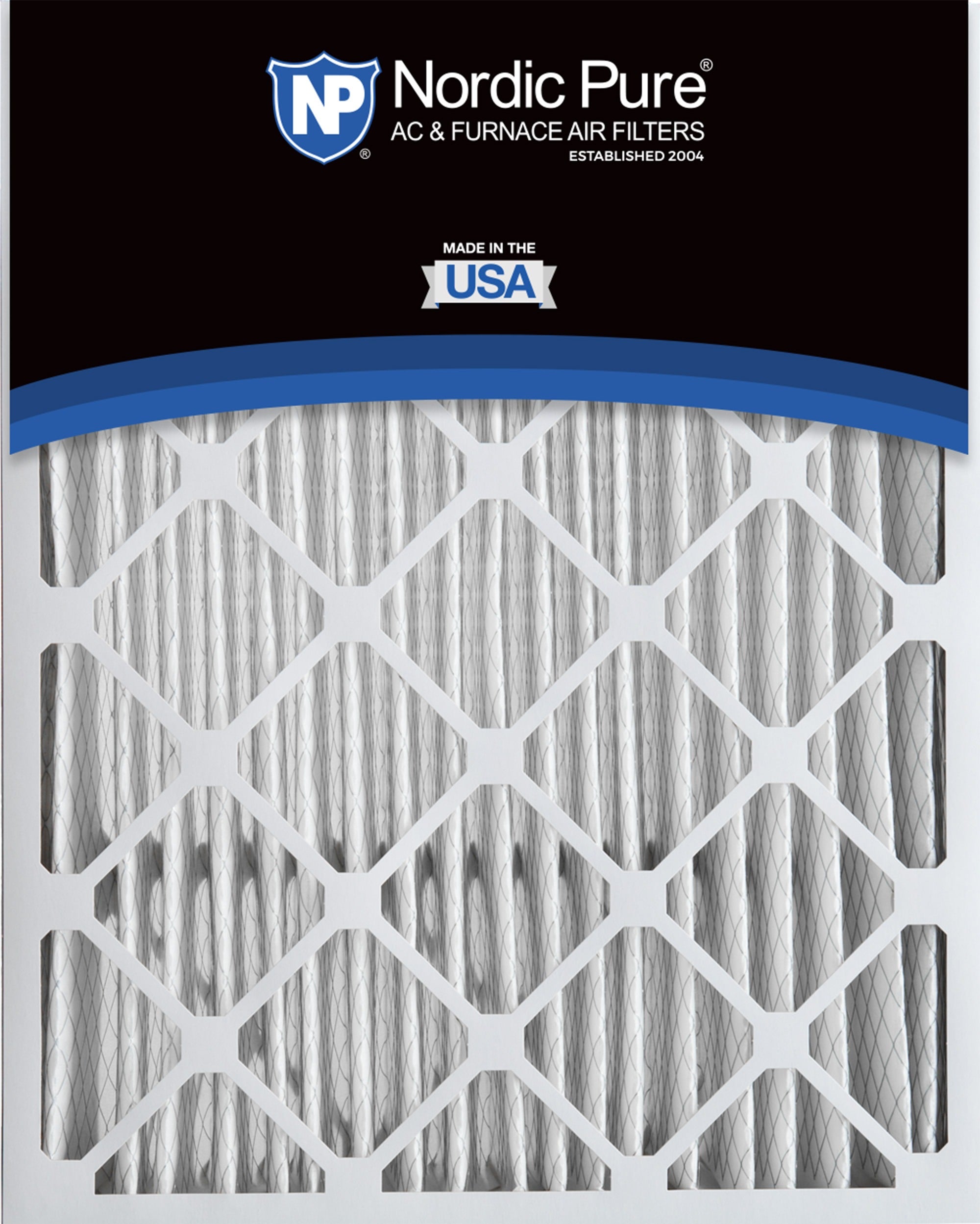 NORDIC PURE Nordic Pure 20x25x5HM10-2 Merv 10 Air Filter 2 Pack