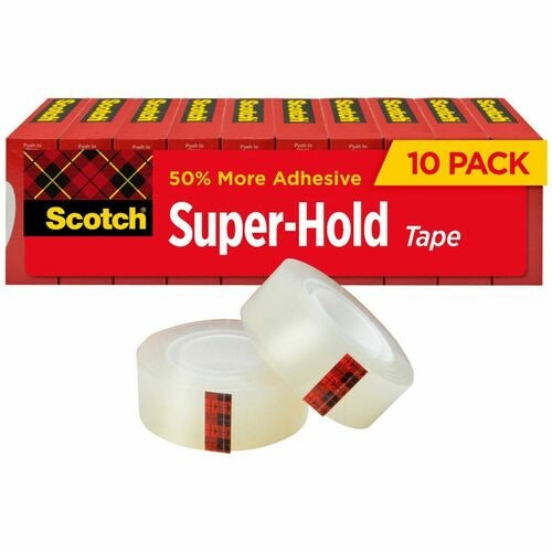 3M 3M MMM700K10 Super-hold Transparent Tape 10-pack