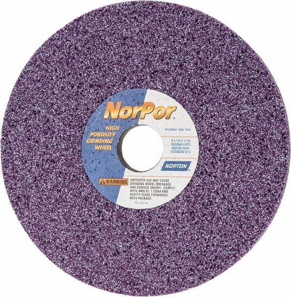 NORTON Norton 66253019345 Surface Grinding Wheel 46 Grit 8in