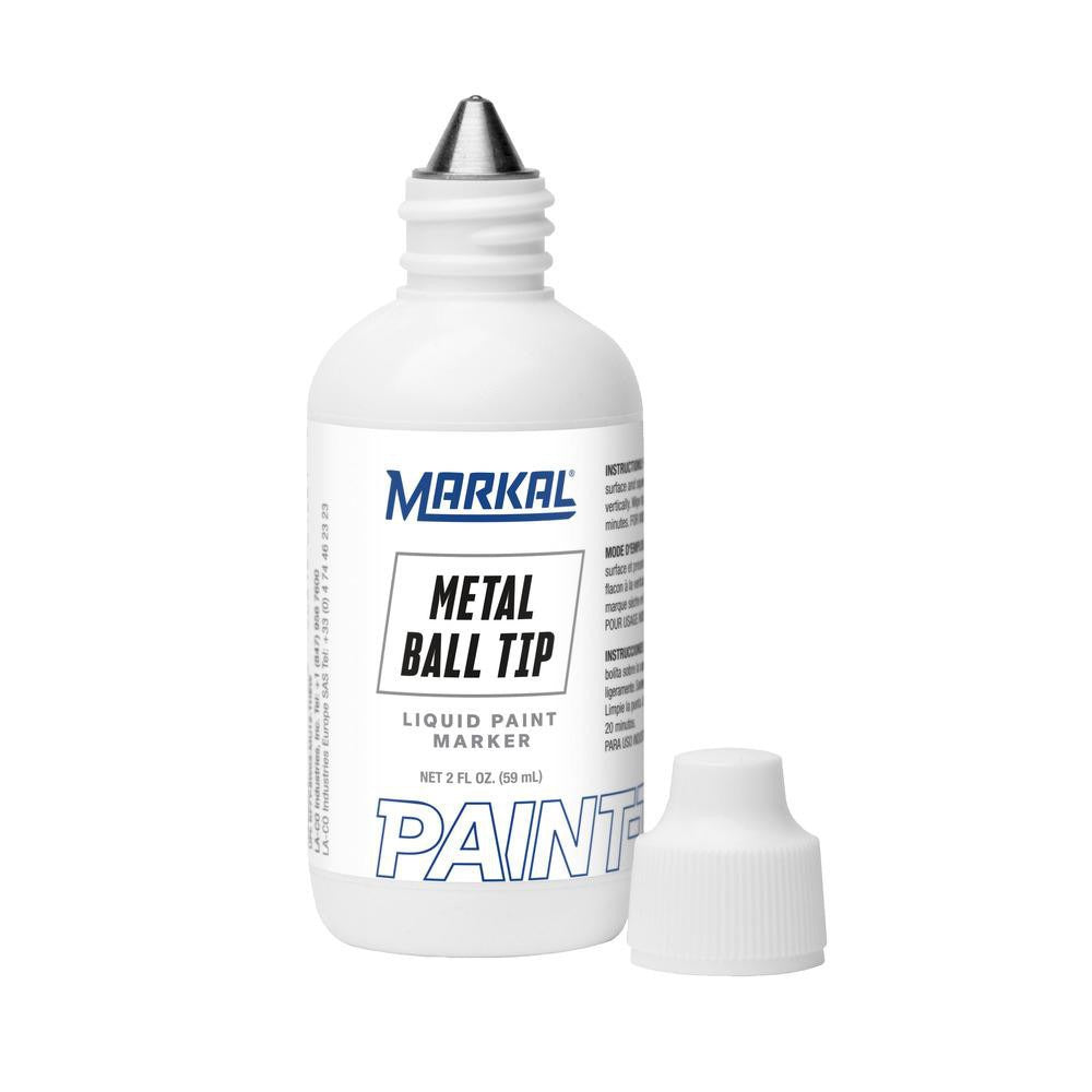 MILWAUKEE Markal 84620 Liquid Paint Marker Ball Tip White