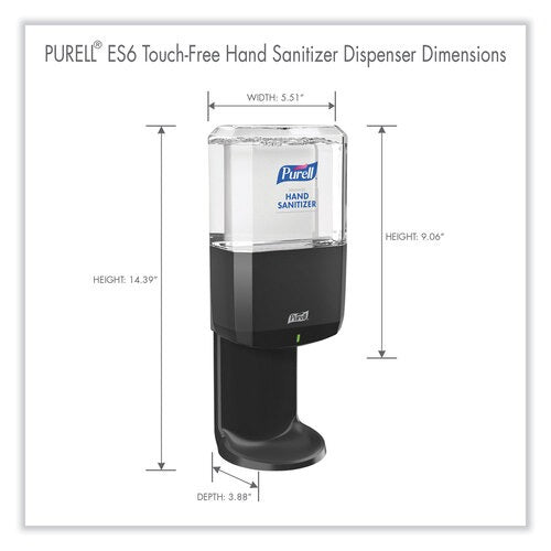 GOJO Gojo GOJ642401 Purell ES6 Touch-Free Hand Sanitizer Dispenser Battery Powered (1200 mL) 6424-01