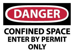 ACCUFORMNMC Accuformnmc D162AP Confined Space Danger Safety Label