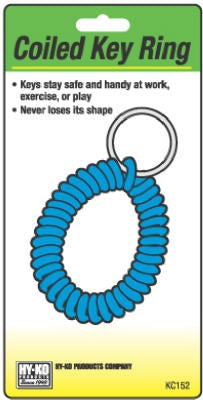 HY-KO Hy-ko Prod Co KC152 Wrist Coiled Key Ring Split Ring