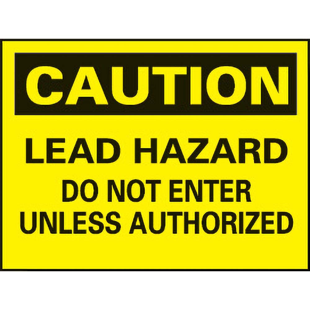 ACCUFORMNMC Accuformnmc C173PB Lead Hazard Caution Sign Vinyl 10in