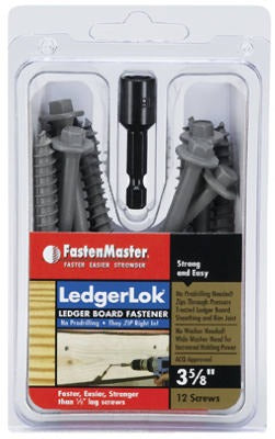 FASTENMASTER Omg Inc FMLL358-12 Ledger Screw 3-5/8 in 12 Pack