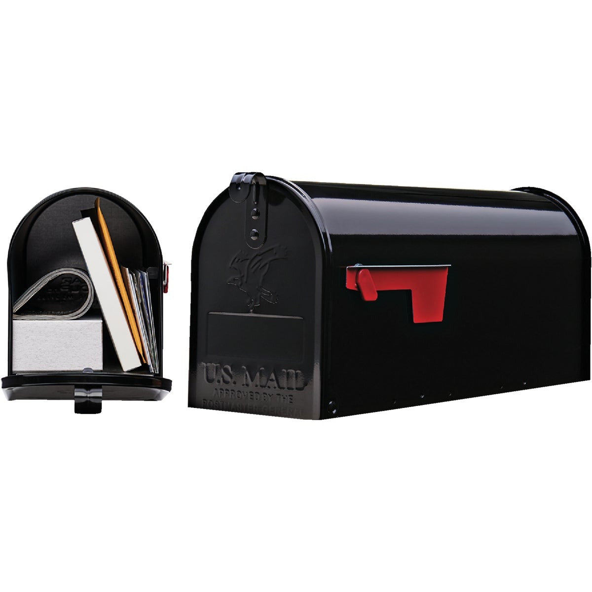 GIBRALTAR Gibraltar E1100BAM Black T1 Mailbox Medium Galvanized Steel