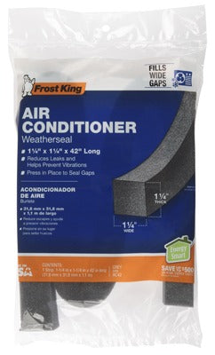 FROST KING Thermwell AC42H Ac Foam Weather Stripping 1.25x1.25x42 in
