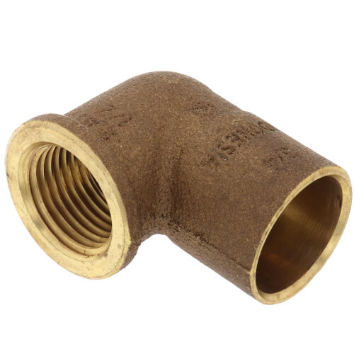 Everflow CCFL3412-NL | 3/4 X 1/2 NOM Cast Brass 90 Reducing Elbow C X F Lead Free