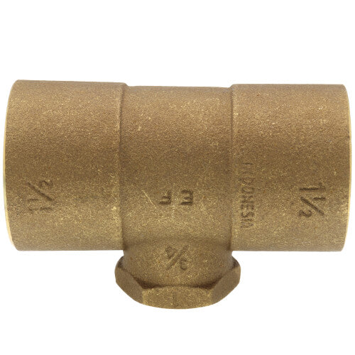 Everflow CCFT1213-NL 1-1/2 x 1-1/2 x 3/4 C x C x F Cast Brass Tee Lead Free