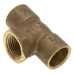 Everflow CCFT1238-NL 1/2 x 1/2 x 3/8 C x C x F Cast Brass Tee (Lead Free)