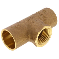 Everflow CCFT3412-NL 3/4 X 3/4 X 1/2 NOM Cast Brass Reducing Tee C X C X F Lead Free