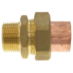 Everflow CCMU0001-NL 1 NOM 1-1/8 X 1 OD Cast Brass Copper Union C X M Lead Free