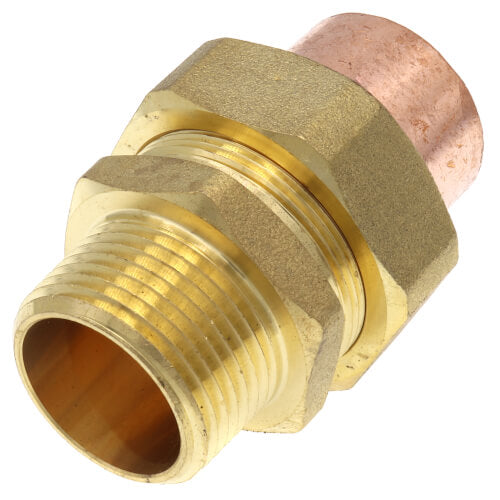 Everflow CCMU0001-NL 1 NOM 1-1/8 X 1 OD Cast Brass Copper Union C X M Lead Free