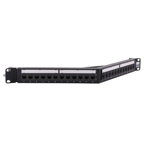 HUBBELL Hubbell Premise Wiring HPJ6A24A Cat6a Angled Patch Panel