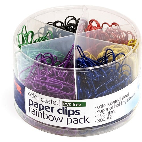 OFFICEMATE Officemate OIC97227 Size 2 Coated Paper Clips 450 Pack