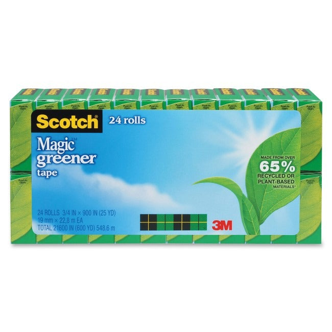 3M 3M MMM81224P 3/4 inchesW Magic Greener Tape (0.75 inches x 25 yd, 24/Pack)